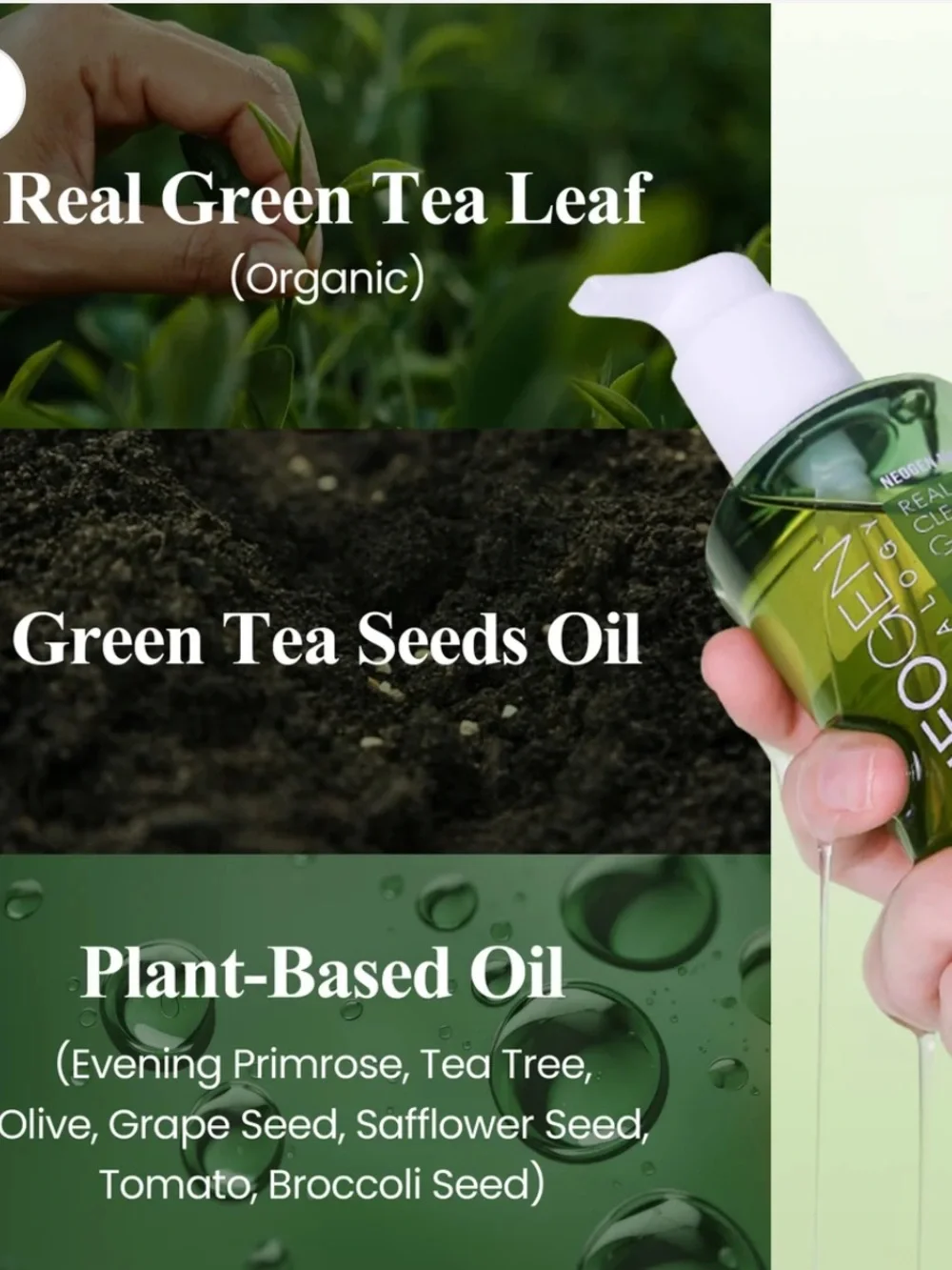 NEOGEN DERMALOGY Real Fresh Cleansing Oil Green Tea 285ml BRAND NEW